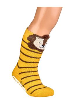 2 Paar TippTexx 24 Kinder Sockenschuhe "Baby-Tiere"